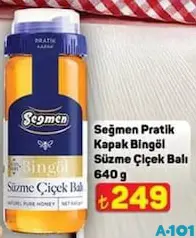 SEĞMEN PRATİK KAPAK BİNGÖL SÜZME ÇİÇEK BALI 640 G fiyat ve kampanya bilgisi